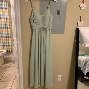Azazie Haleigh bridesmaids dress dusty sage
